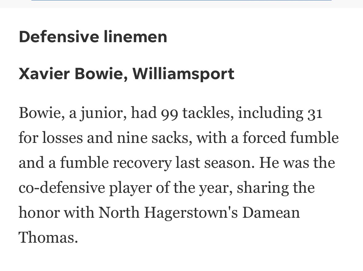 XavierBowie0's tweet image. Thank you @HMMediaSports for rating me number 1 defensive player for the upcoming season