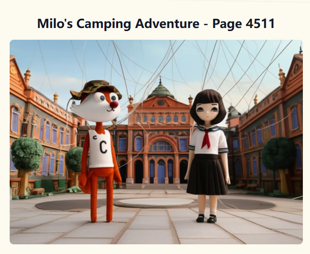 Just created my page in @‌campnetworkxyz's Never Ending Story using @‌StoryChain_AI 📖 Continue Milo's story for a chance to win a @‌CampTrailHeads WL spot! #NeverEndingStory