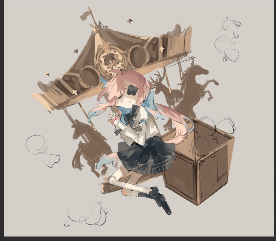「progress on a PV asset for my upcoming l」|baten 🌃 Moon Observatory Iris is out!! ⭐のイラスト