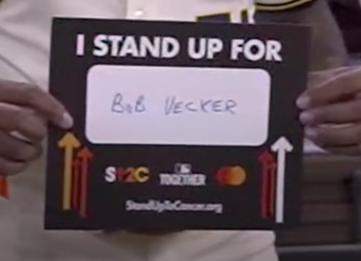 Freddy Peralta paying tribute to Bob Uecker in the MLB Stand Up to Cancer moment.

We miss you, Mr. Baseball.
#ThisIsMyCrew