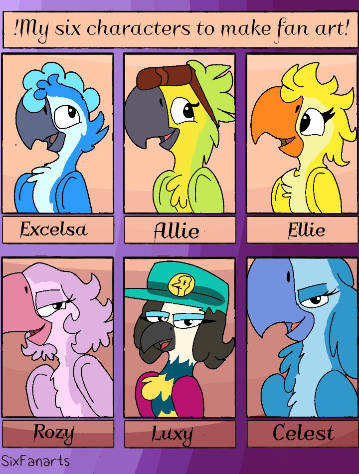 bassybluetoons7's tweet image. My Six Characters To Make Fanart Official-Different species of landscapes of the word of the feathered system
#bird #fanart #female #OC #paintings #girls #big #little #comissions #macaw #bassy #duck #flamiengo #animated #love #cute