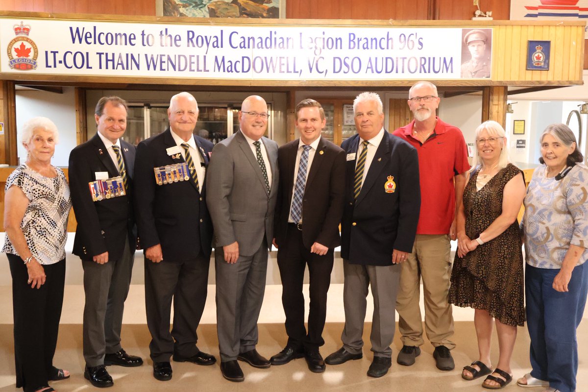 Legions play a vital role in supporting veterans and building strong communities across Ontario. As I visit branches across the province, I’m hearing valuable input on the new Ontario Veterans Awards and learning more about the challenges and priorities facing local branches.