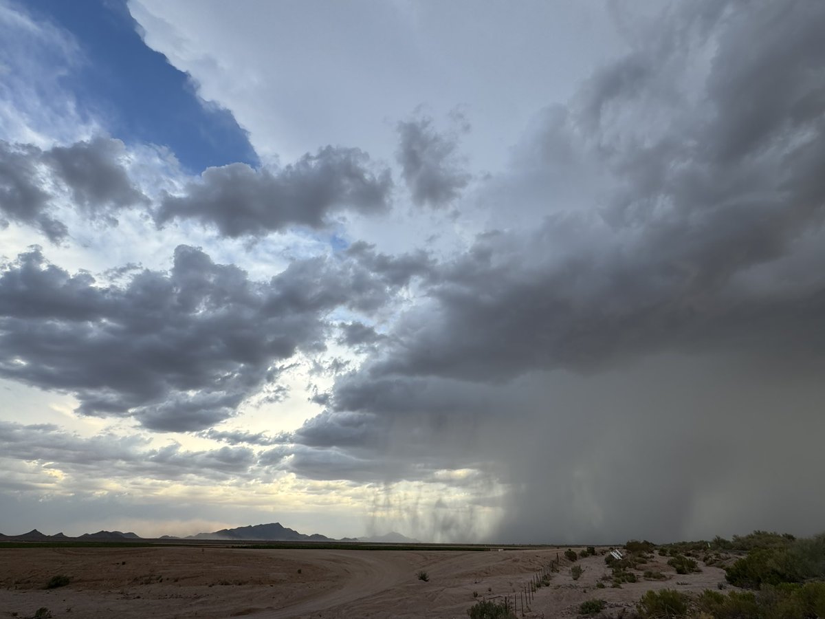 MikeOlbinski's tweet image. Big bomb and dust storm on the left headed this way! #azwx