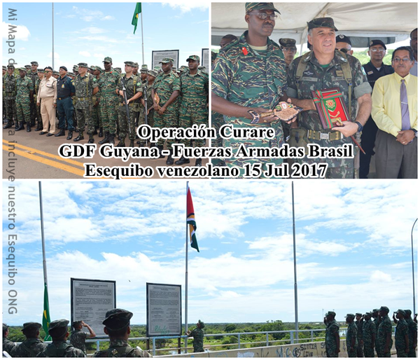 AntroCanal's tweet photo. #UnDiaComoHoy #15Jul 2017 GDF Guyana Defence Forces y las Fuerzas Armadas de Brasil se unen al sur del Esequibo en la Actividad Militar denominada "Operación Curare" en donde ambos Ejércitos realizan ejercicios para contrarrestar el ingreso ilegal a sus territorios. #Mediatica #PlanCalhaNorte
