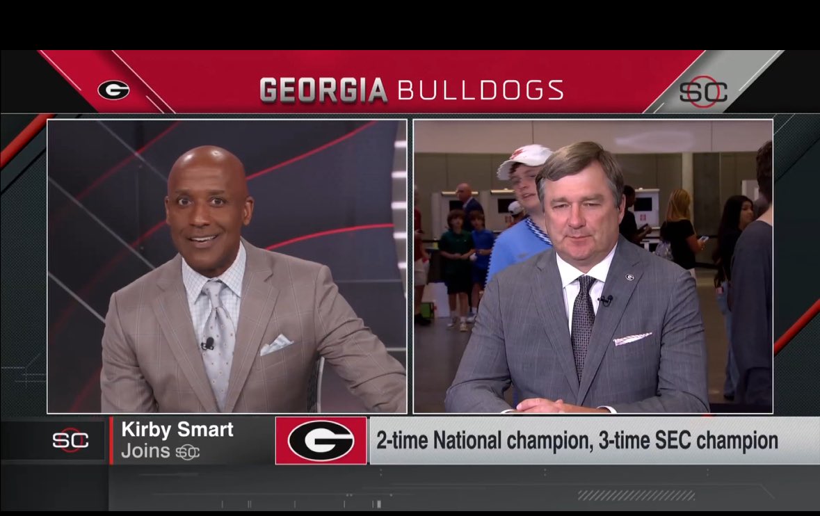 BCusterTV's tweet image. Talking @SECconference_ with @GeorgiaFootball & @TexasFootball on @SportsCenter 🏈