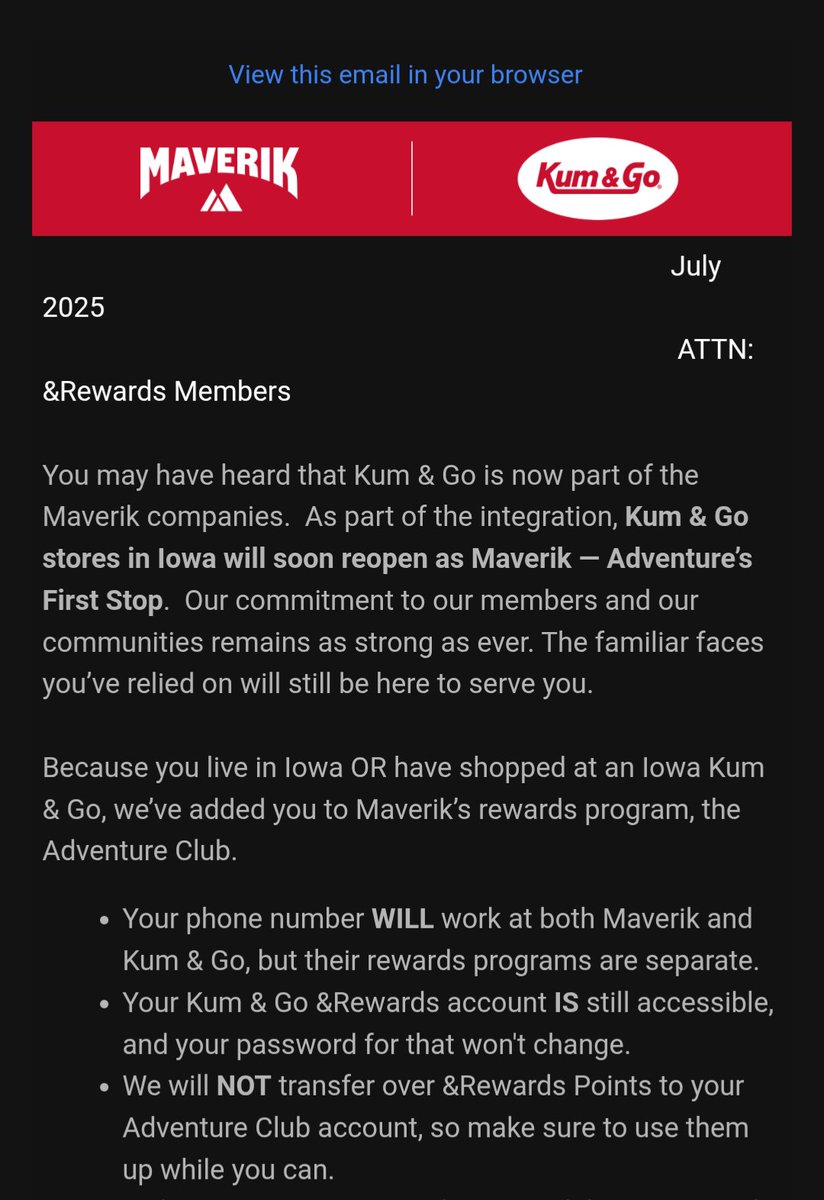 When betrayal hits your inbox. 

Kum &amp; Go forever!