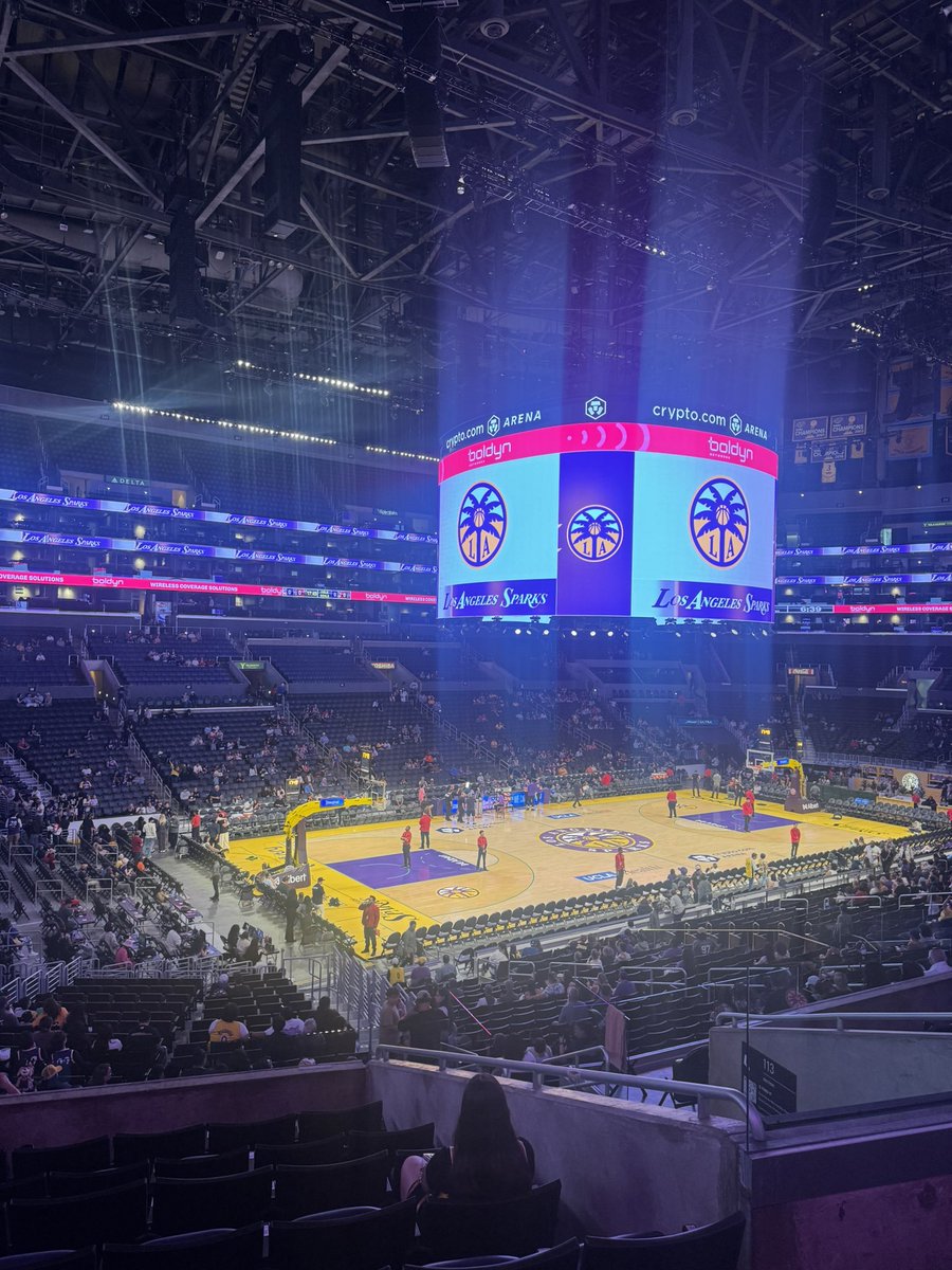 I had to conclude a day of seeing sports venues in Los Angeles with a Sparks basketball game at Crypto.com Arena, formerly the Staples Center. Awesome arena!