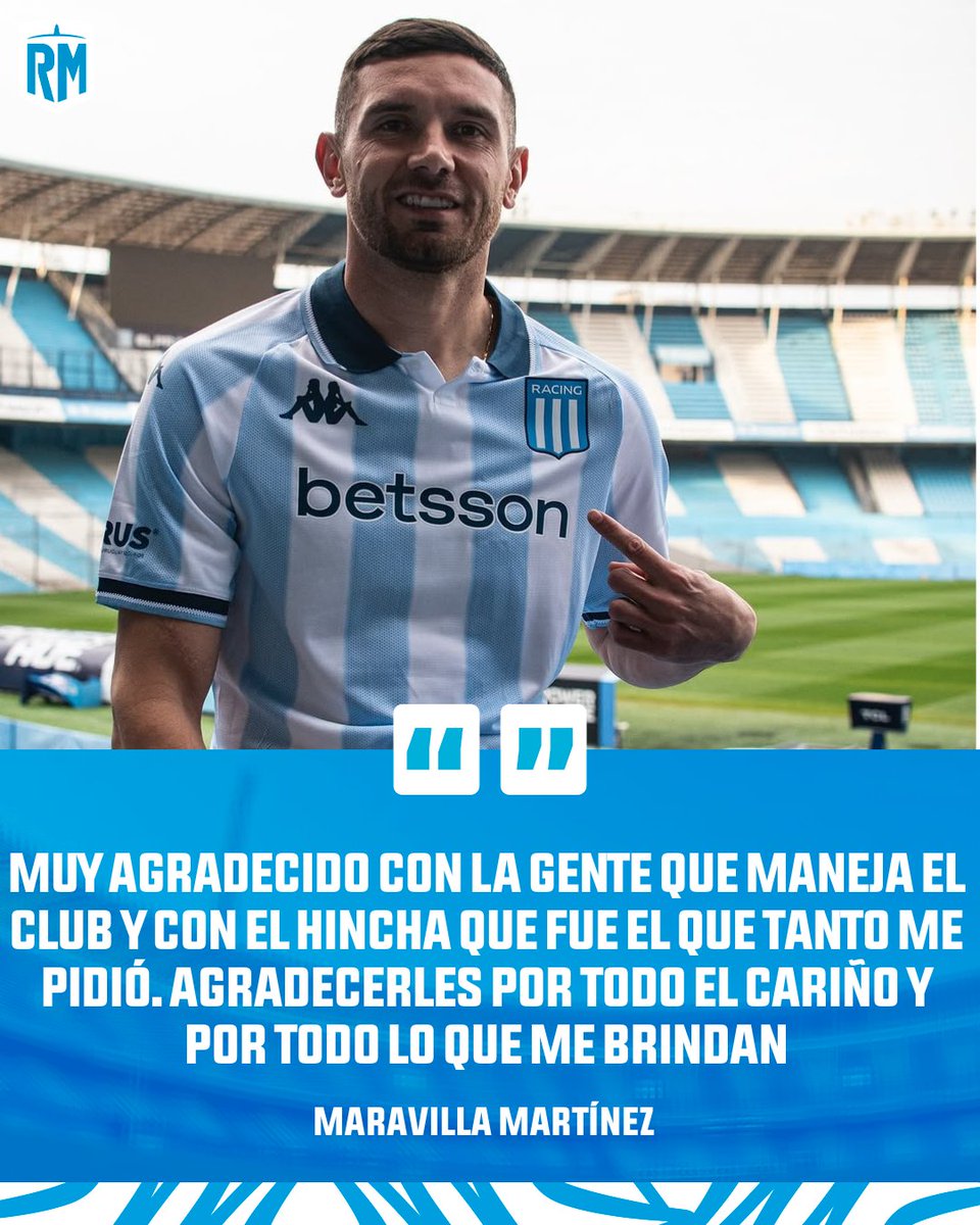 "NO ME LO ESPERABA TENER LA TRANQUILIDAD DE QUE QUIZÁS VOY A SEGUIR VISTIENDO ESTA CAMISETA HASTA LOS ÚLTIMOS AÑOS DE MI CARRERA. MUY AGRADECIDO CON LA GENTE QUE MANEJA EL CLUB Y CON EL HINCHA QUE FUE EL QUE TANTO ME PIDIÓ. AGRADECERLES POR TODO EL CARIÑO Y POR TODO LO QUE ME