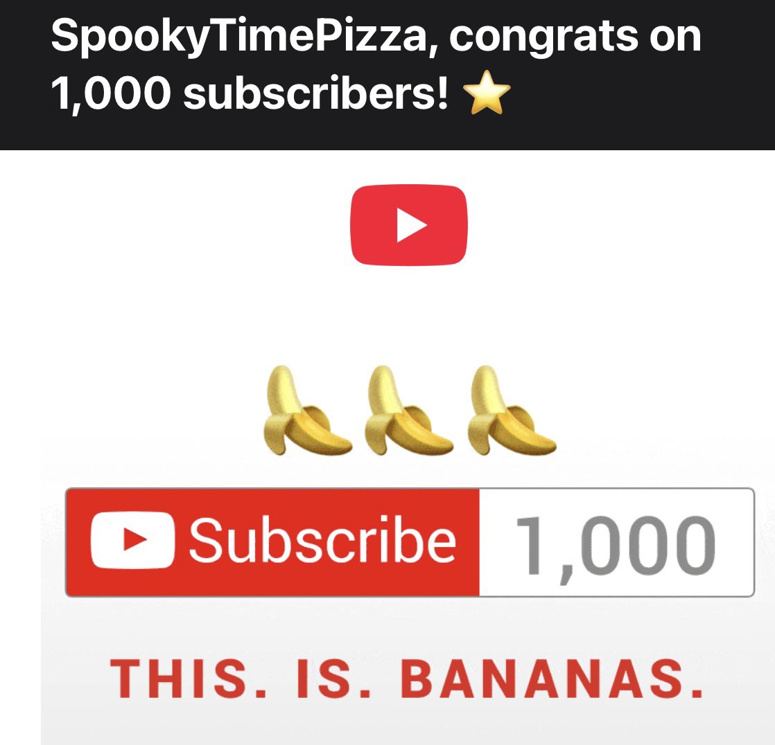 SpookyTimePizza's tweet image. 🎉 We hit 1,000 subscribers! 🎉
After 7 years of ghost hunts, jump scares, and indie horror chaos, SpookyTimePizza has finally crossed the 1K mark—and I couldn’t be more proud or more grateful. 🖤
Thank you to everyone who’s ever liked, watched, or screamed along with me. Your…