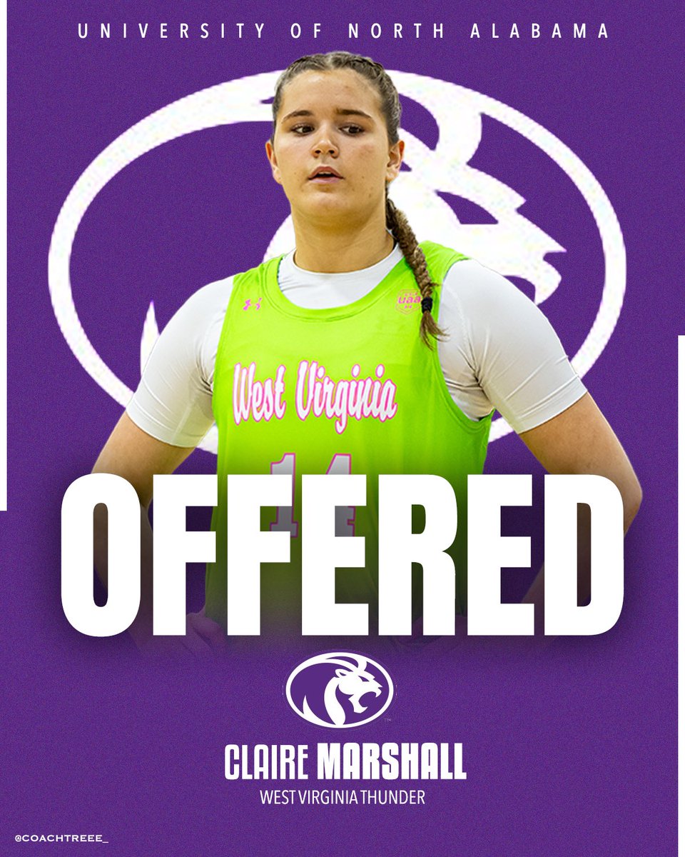 West Virginia Thunder UAA (@wvthunderuaa) on Twitter photo Claire Marshall ‘27 (<a href="/clairemarsha11/">Claire Marshall</a>) has picked up an offer from North Alabama!
#WVThunderFam | ⚡️⚡️ Claire Marshall ‘27 (<a href="/clairemarsha11/">Claire Marshall</a>) has picked up an offer from North Alabama!
#WVThunderFam | ⚡️⚡️