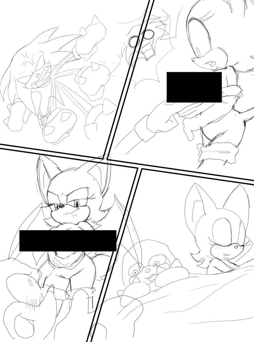 cabo0331's tweet image. NSFW ALERT
mini comic rouge x knux that I never finished LMAO