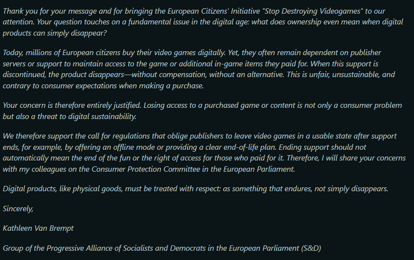 StopKilingGames's tweet image. Thank you @kvanbrempt for your support!

eci.ec.europa.eu/045/public/#/s…