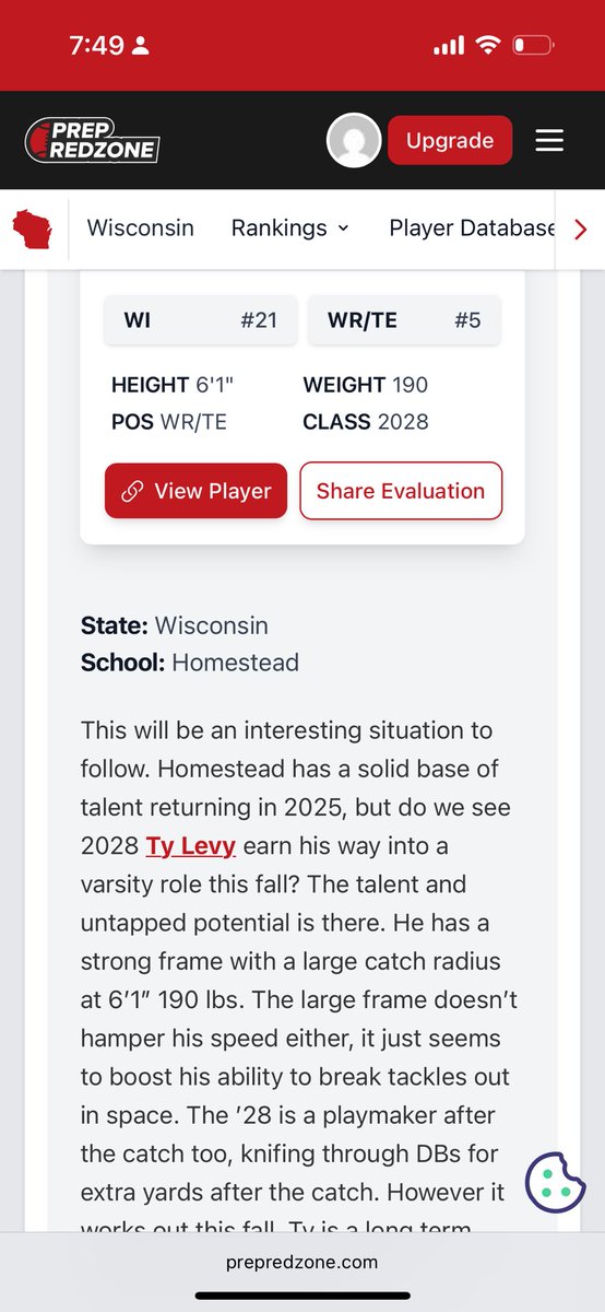 Ty Levy (@tyty21848) on Twitter photo I want to thank <a href="/MJ_NFLDraft/">Mark Johnson</a> and <a href="/PrepRedzoneWI/">Prep Redzone Wisconsin</a> for their continuous support and exposure. I am grateful and honored to be mentioned
Amongst these great players from WI.
#glorytogod
#🔒⏲️ I want to thank <a href="/MJ_NFLDraft/">Mark Johnson</a> and <a href="/PrepRedzoneWI/">Prep Redzone Wisconsin</a> for their continuous support and exposure. I am grateful and honored to be mentioned
Amongst these great players from WI.
#glorytogod
#🔒⏲️