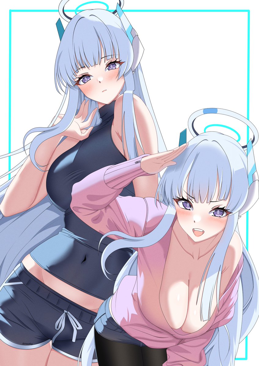HazakyAF's tweet image. 生塩ノア💙💙

#BlueArchive #ブルアカ