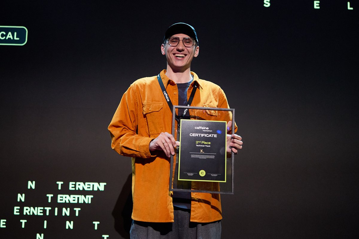 The technical track awards continue.

The silver medal goes to...

🥈 K, which scans your AI generated apps and projects for security and other vulnerabilities.

Incredible work! 

#caffeineai