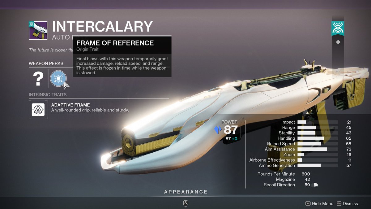 // The Desert Perpetual WEAPON SET 🧵 
via REDACTED (wasn’t me)

Intercalary - Stasis Auto Rifle