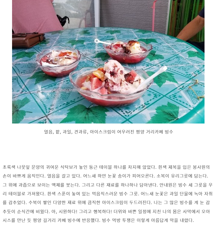 내가 아는 평양빙수.