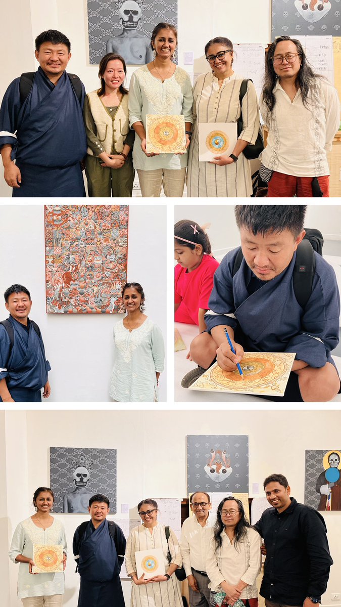 Last week I attended mask making and mandala workshops by Vast Bhutan at Bikaner House. My key takeaway is the use of natural colours.

#artworkshop #bhutaneseart