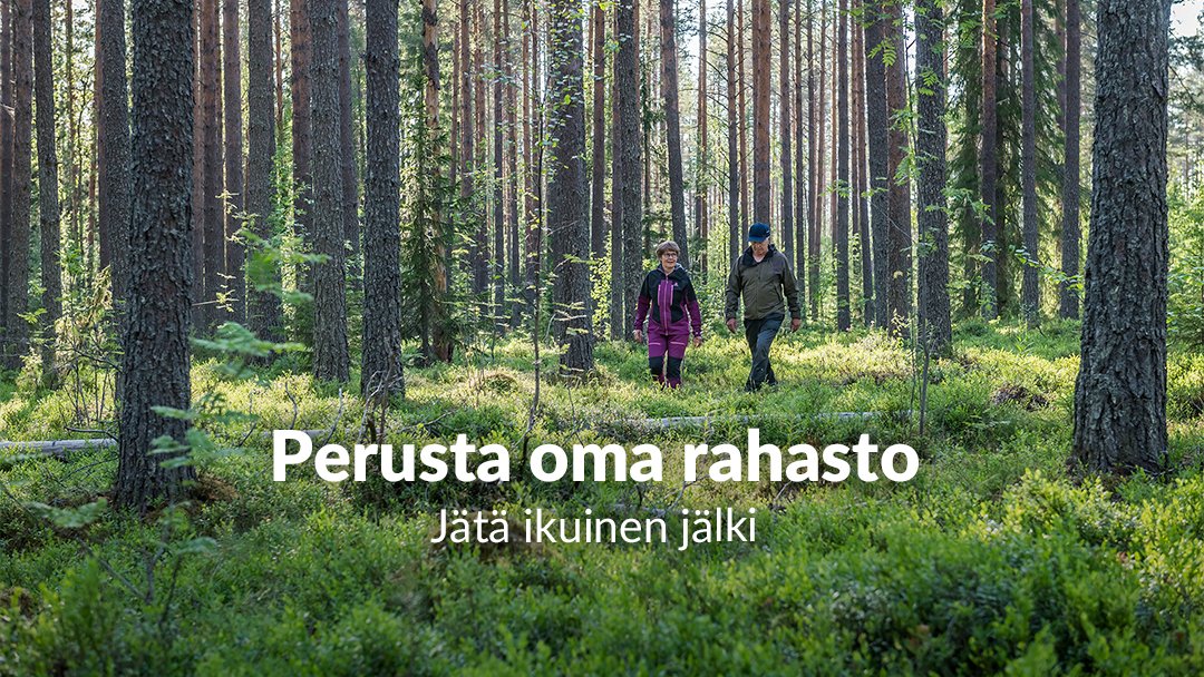 mmsaatio's tweet image. Voit perustaa Metsämiesten Säätiöön itsellesi tärkeän metsäasian hyväksi rahaston. Rahaston tuotto käytetään kokonaisuudessaan haluamaasi kohteeseen. Voit nimetä rahaston omalla nimelläsi, rahaston tarkoituksen mukaan tai muulla haluamallasi tavalla. Jos haluat, nimeäsi ei…