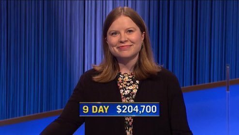 .<a href="/Jeopardy/">Jeopardy!</a>! champion <a href="/ScottRiccardi/">Scott Riccardi</a> has officially surpassed Laura Faddah in games won in a row all season (9)!! Scott also clinched his 9th win exactly a year after <a href="/IBHirsch/">Isaac Hirsch</a> did last season plus has more money than Adriana Harmeyer &amp; Isaac earned in their 9th games. #Jeopardy!