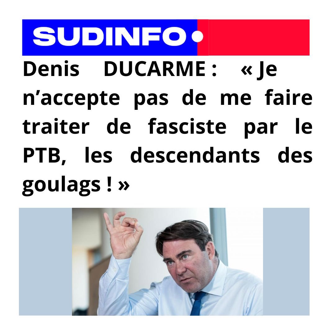 ducarmedenis's tweet image. « Fasciste »! Une fois de plus le PTB m’insulte en commission de la Chambre alors que je présentais une proposition de loi. La prochaine fois ce sera quoi ? « NAZI » ? Le fascisme est la doctrine immonde portée par Mussolini, premier allié des nazis. Plainte a été déposée en…