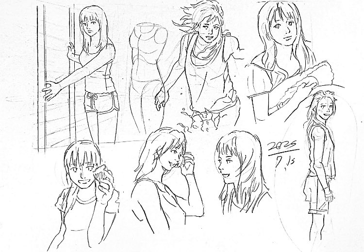 kyurii2010's tweet image. 今日は何かを描きながら、たくさんの気づきがあった気がする。
めっちゃ楽しい！