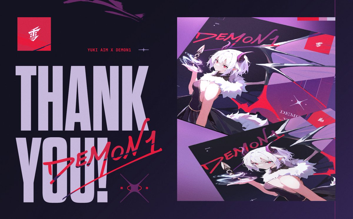 YukiAim's tweet image. thank you to everyone for the amazing support on our demon1 collaboration! 😈