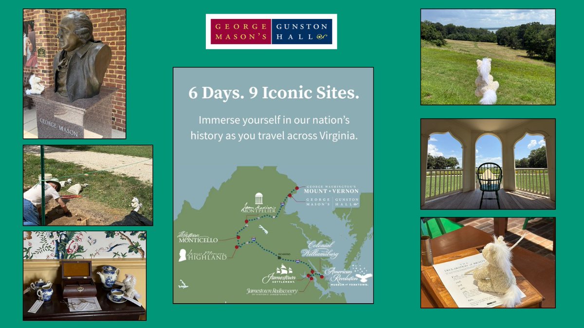 #GunstonHall is just one of 9 incredible stops on George, the Creme Horse's journey through Virginia’s past. Follow along and start planning your own adventure at vahistoryroadtrip.com! #VAHistoryRoadTrip #GunstonHall #Virginia #VirginiaHistory 🐎