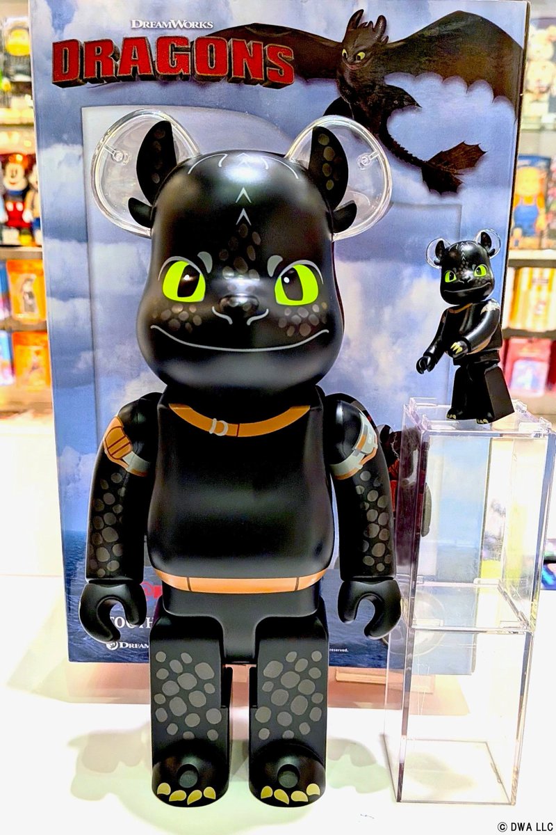 ベアブリック ヒックとドラゴン TOOTHLESS 100％ & 400％ 株式会社メディコム・トイ on X: 