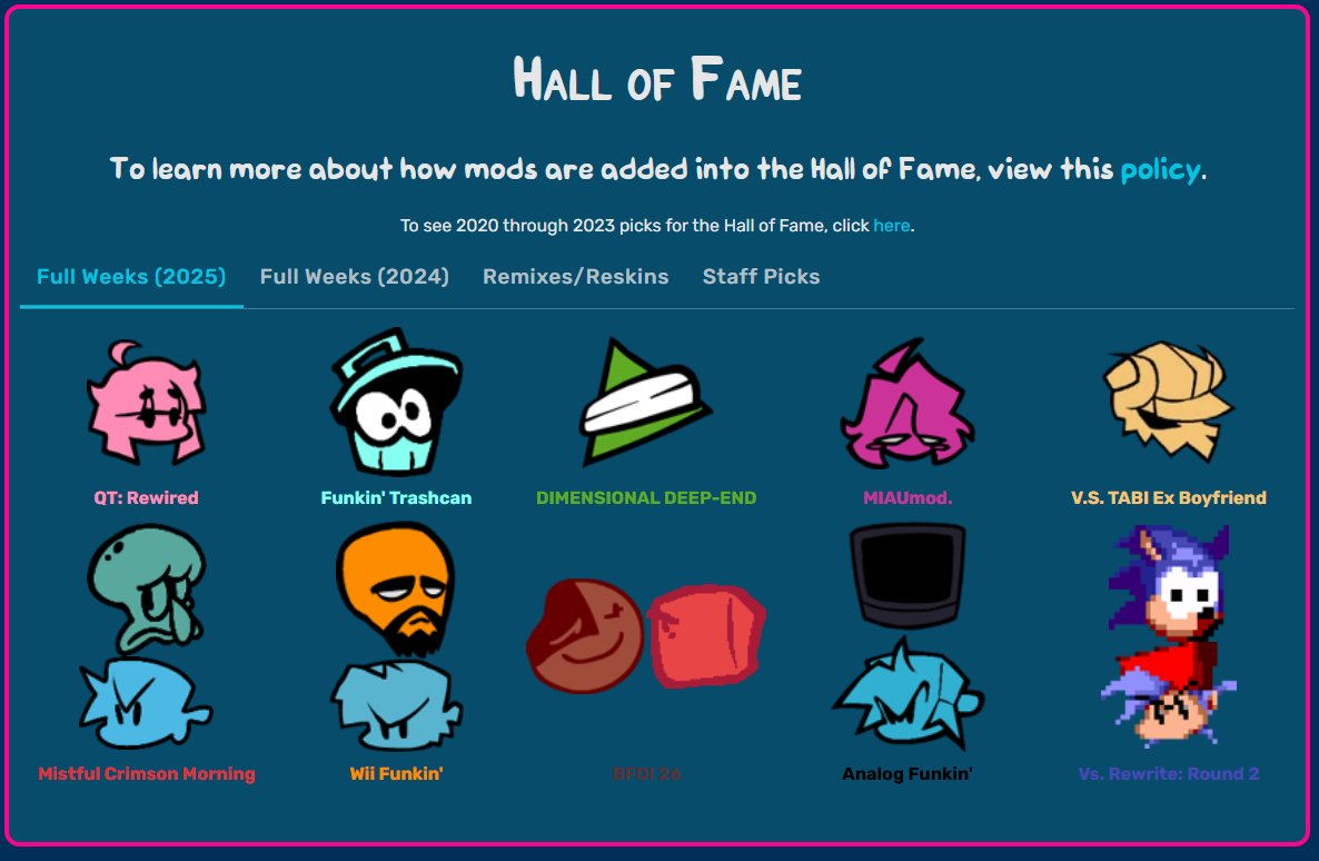 FunkipediaM's tweet image. &quot;I&apos;M ALREADY IN YOUR MIND! TOGETHER WE&apos;RE GONNA DIE!&quot;

On July 15th, 2025, the mod known as Vs. Rewrite was placed inside the Funkipedia Mods Wiki&apos;s Hall of Fame template.

We would like to congratulate!: 

@SpringlessEcho, JasperCat, @SnowTheFox122, @dapotisbird, @ahlyesst,