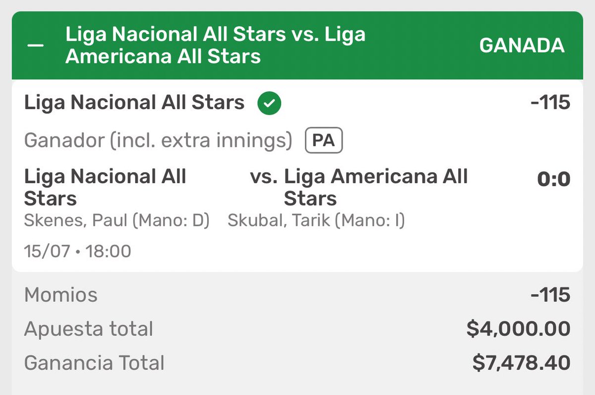 Se van a ir $800 en dos transferencias entre los RT Y ❤️ 

#AllStarGame acabamos de pasaaar a cajas en el PREMIUM CON STAKE 10 y la apuesta más fuerte del día ✅✅ 

Atentos que saldrán los ganadores de el marcador exacto en seguida de que acabe el encuentro 🫶🏾

Los TQM 🐨
