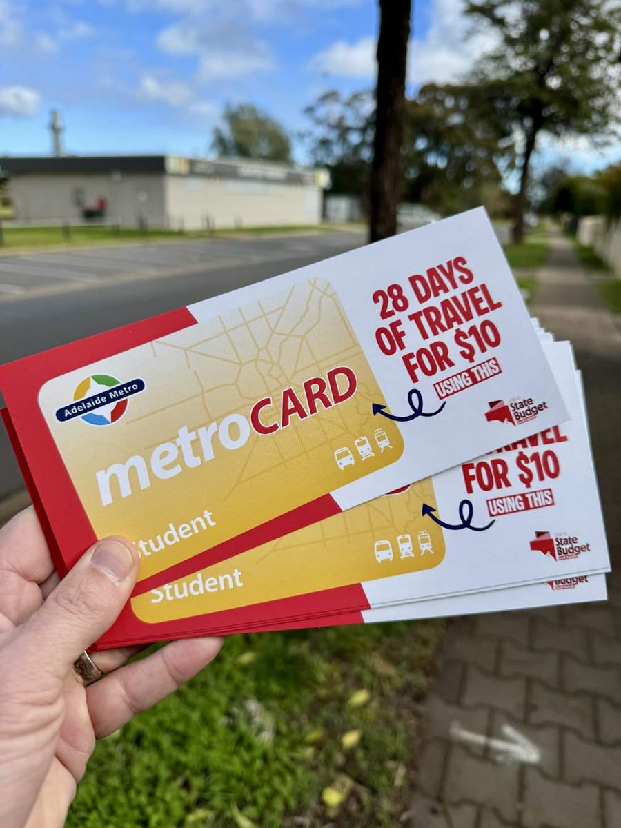 Out spreading the word in Elizabeth North about our 25c fares for school kids