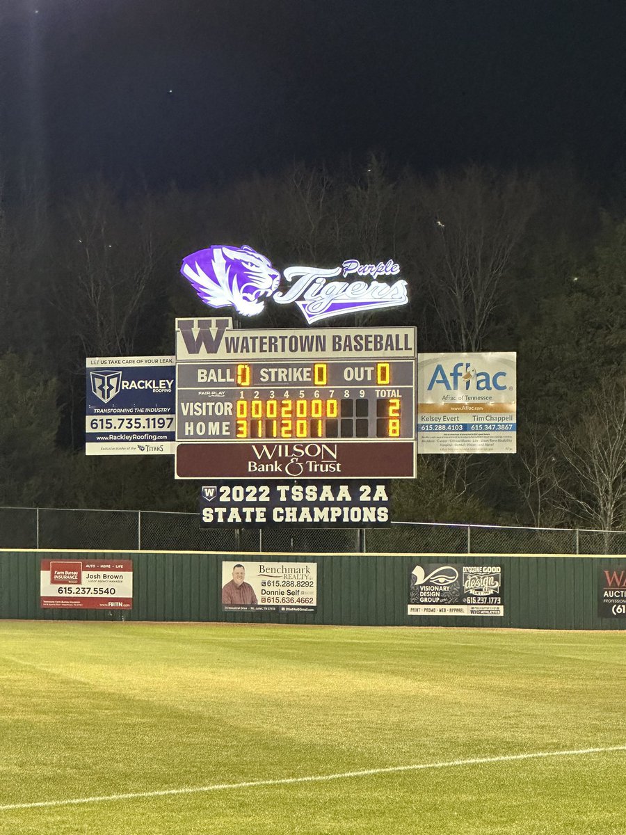 HSBaseballField's tweet image. Watertown High School (Watertown, Tennessee) #GoTigers @PTPBaseball @PrepBaseballTN @tnballplayers @TBCAorg @MainStreetPreps @WtownAthletics @_HuntMartin #HsBaseballFields