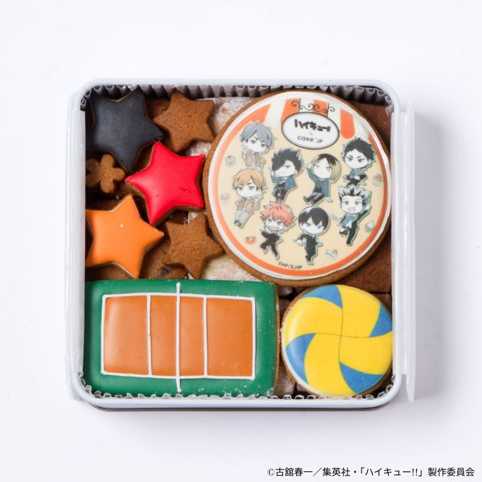 Cakejp で販売開始！ 【ハイキュー!! 】クッキー缶 烏野高校・音駒高校
