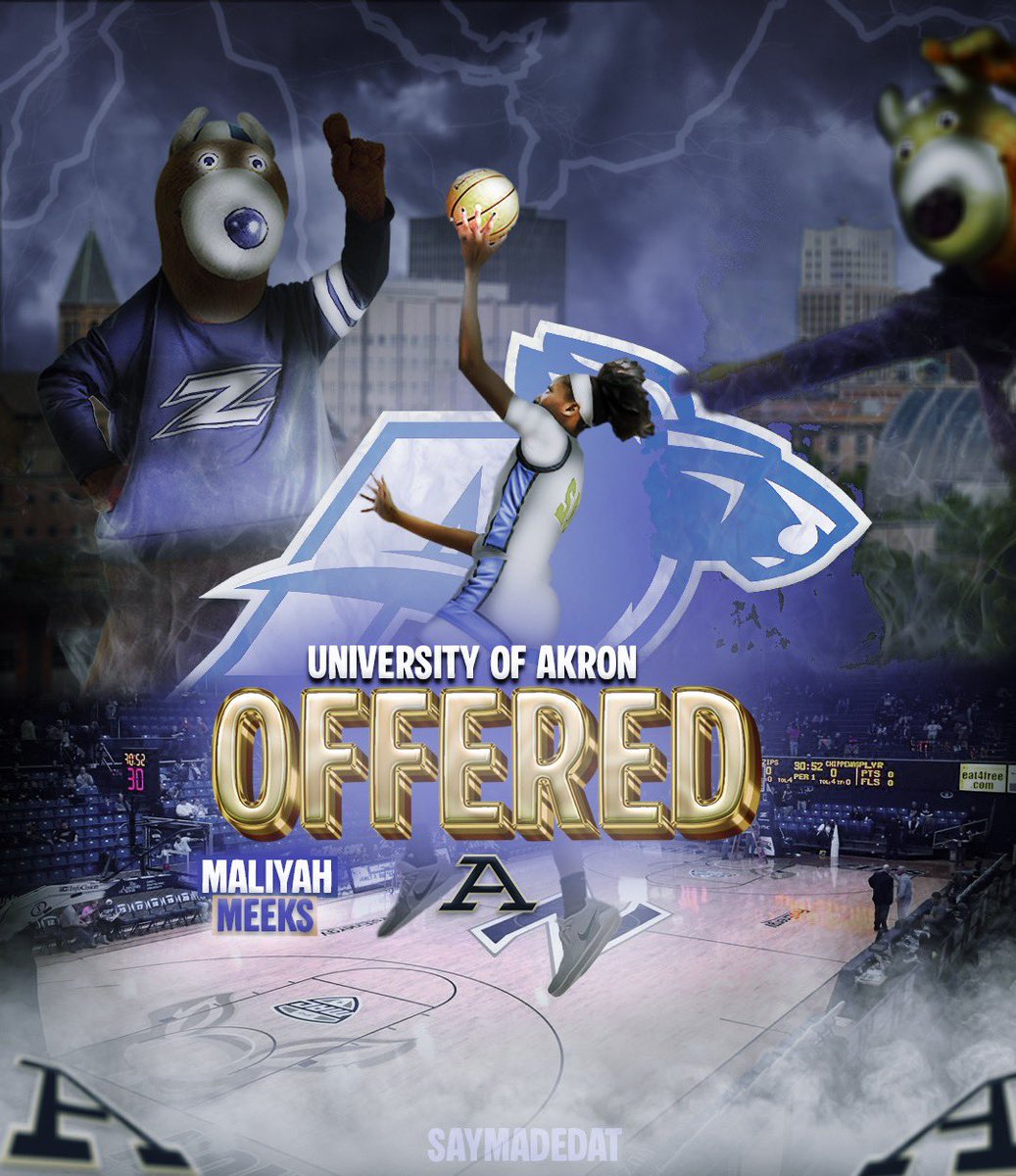 meeks_maliyah's tweet image. Blessed to receive a D1 offer from the University of Akron. Thank you @Coach_Jon3s @RyanGensler