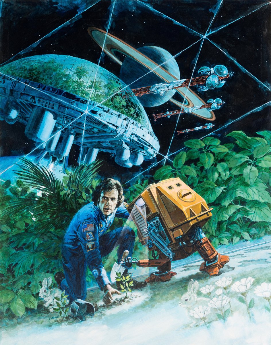 HumanoidHistory's tweet image. SILENT RUNNING poster art by George Akimoto, 1972.