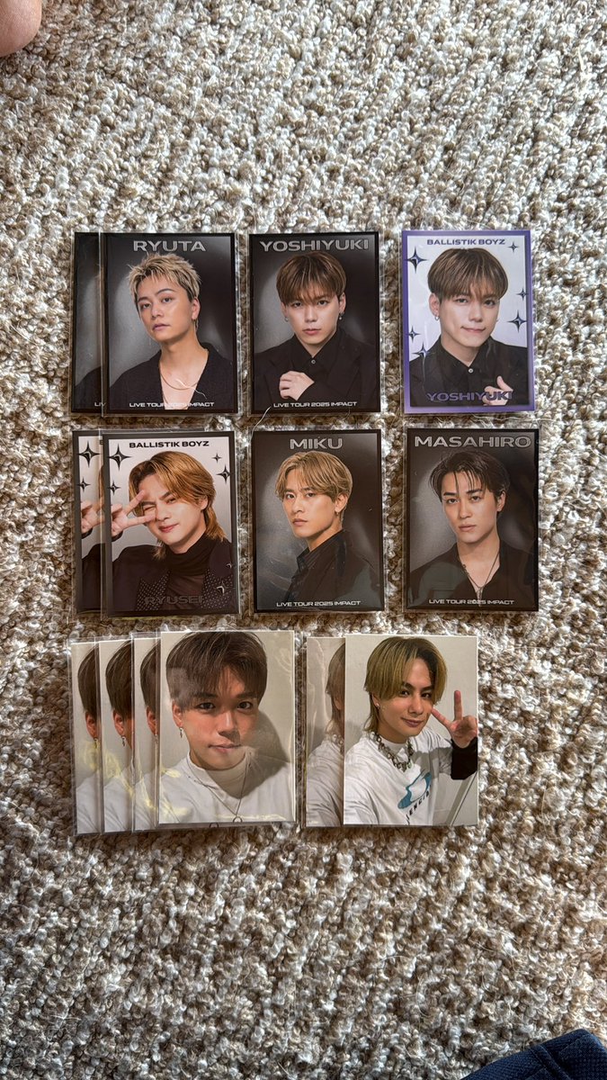 BALLISTIK BOYZ ARENA LIVE 2025 IMPACT BBZ バリ フォトカ シクレ ステッカー 交換 トラステ

譲 日髙竜太 加納嘉将 海沼流星 深堀未来 砂田将宏
 
求 松井利樹 優先順 ①シクレ ②黒枠 ③水色枠
EXPO シクレも探しています🙇‍♀️🙇‍♀️

郵送にて交換希望
心当たりある方はリプ又はDMお願い致します🙇🏻‍♀️
