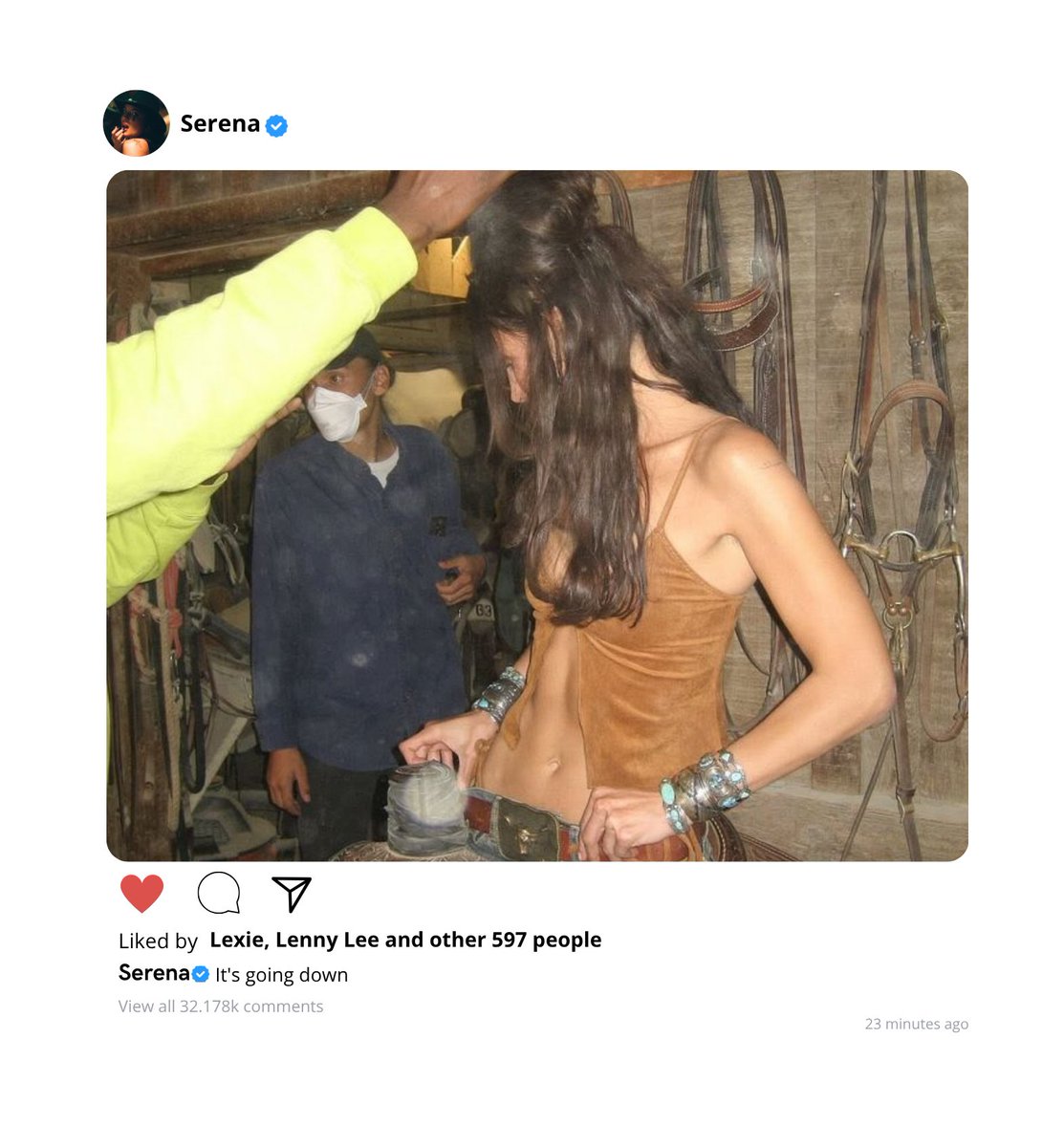 chartserena's tweet photo. 📲 Serena via instagram. https://t.co/23inUZ1kpJ