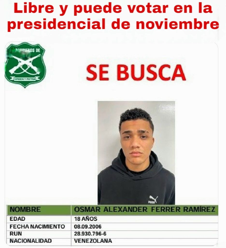 Te parece justo que este CSM pueda elegir presidente, sea de Izquierda o derecha? a mi no!!!
#NoAlvotoextranjero