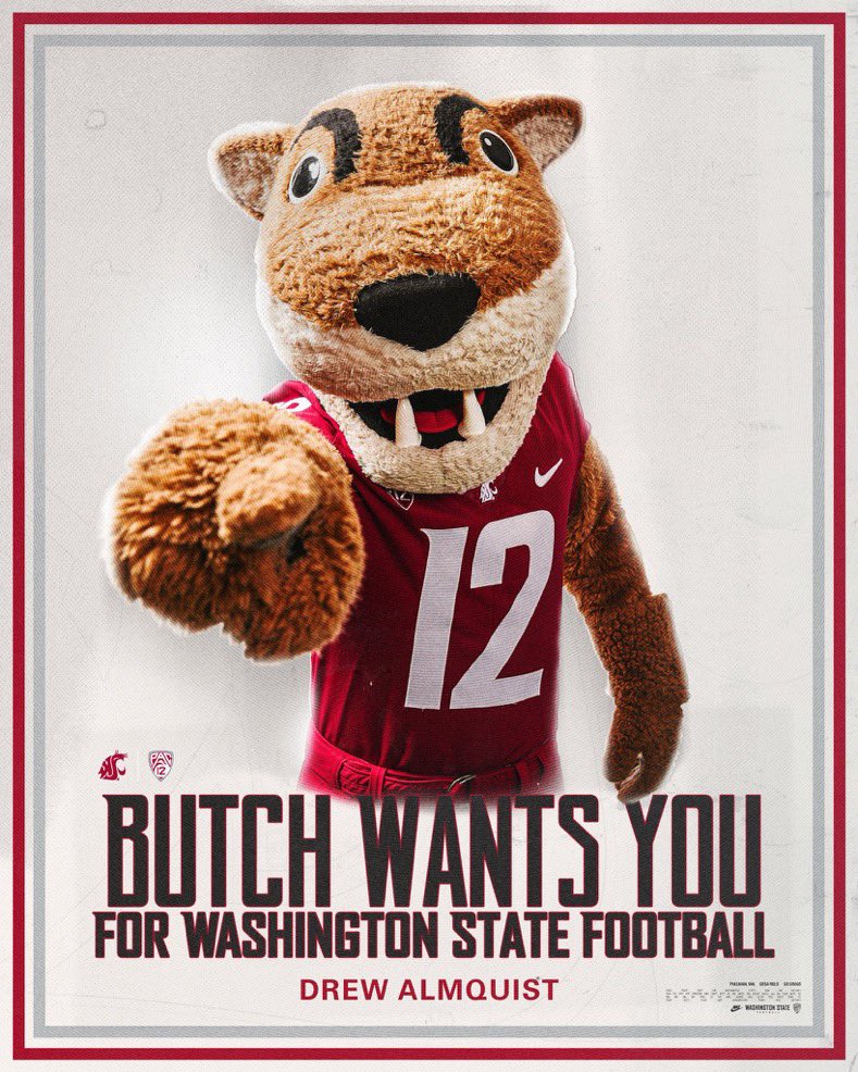 Drew_Almquist's tweet image. I Appreciate the love! @WSUCougarFB @andy_lucas98