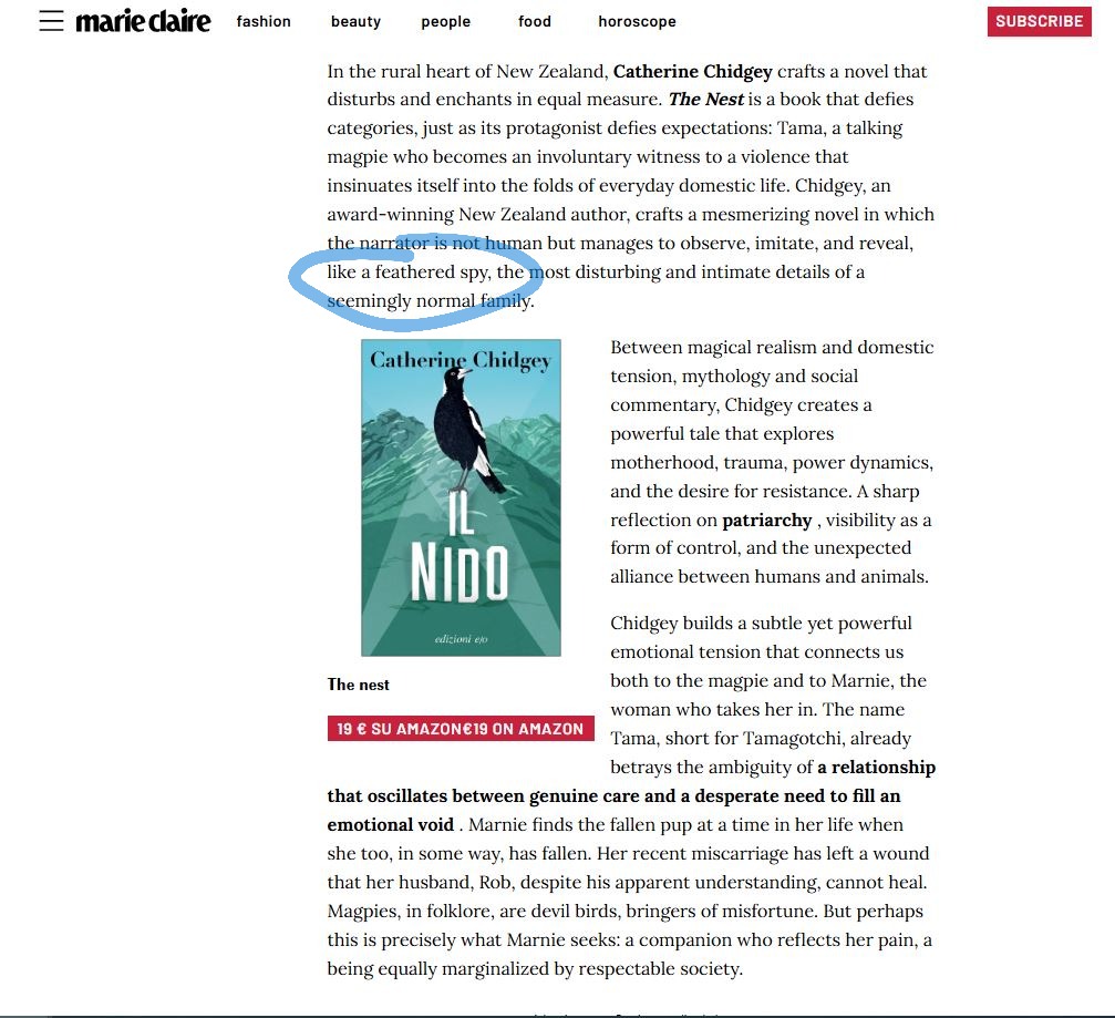 In which Italian chicks dig me and I am a feathered fucking SPY!

Full review of The Axeman's Carnival in @marieclaire_it if you want to read my long-form amazingness, whatever: marieclaire.it/lifestyle/cult…
