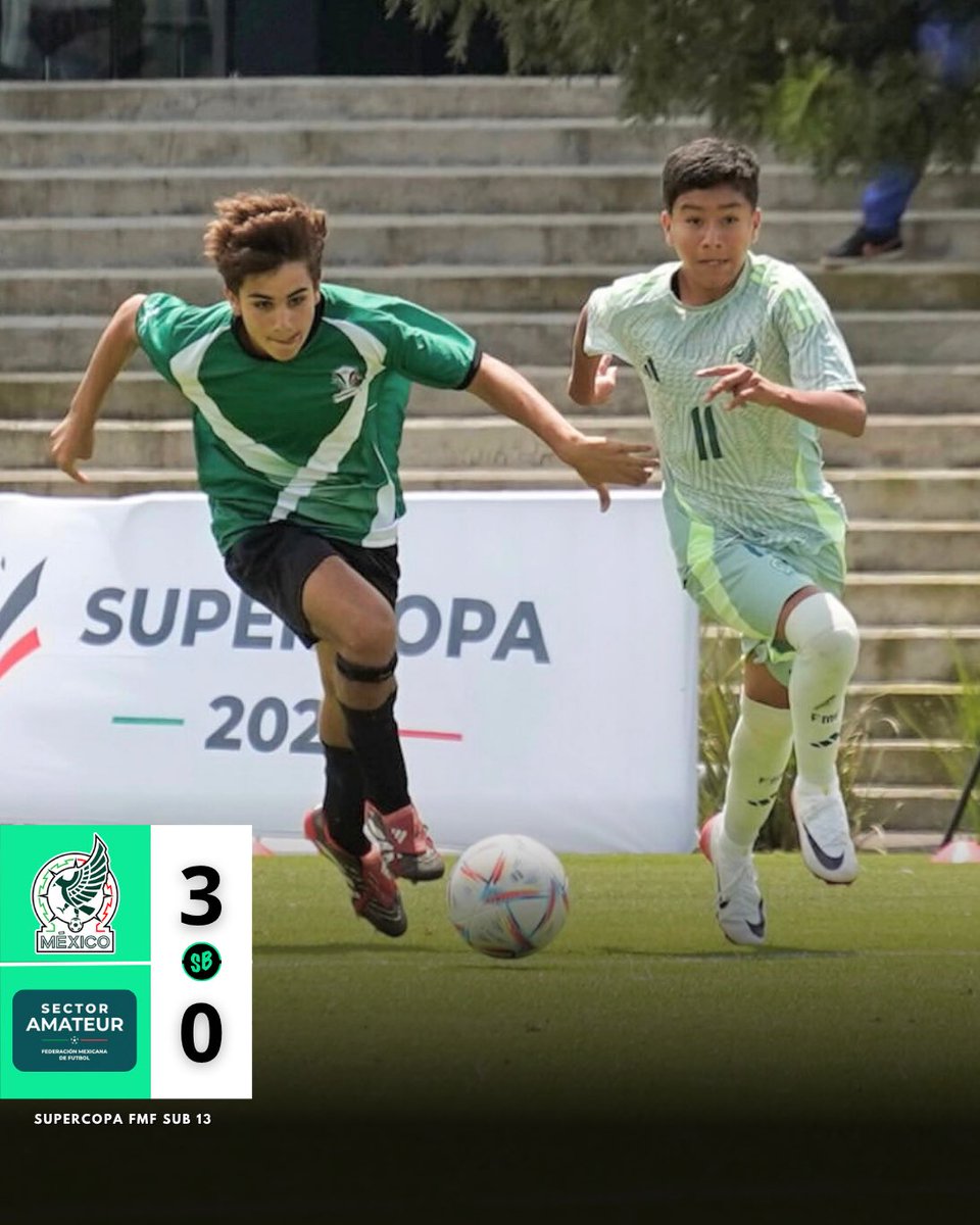 👊🏼🇲🇽 ¡2 DE 2 PARA LA SUB13!

Los dirigidos por Jorge Hernández vencieron a Sector Amateur con anotaciones de Paulo Valdez, Joel Herrera e Iker Islas