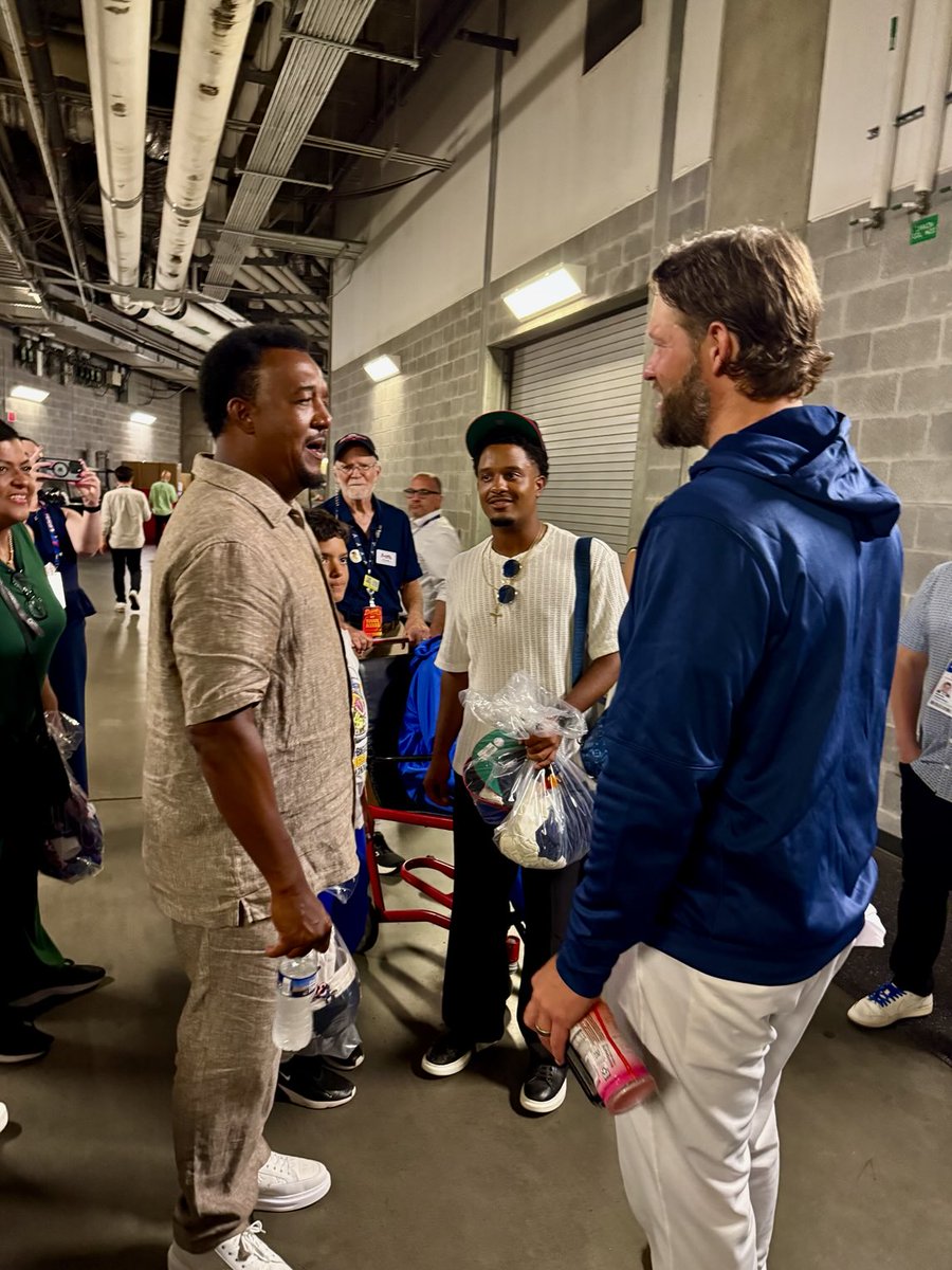 Pedro Martinez to Clayton Kershaw:

"I'll see you in Cooperstown, bro."

Cool all-star moment!