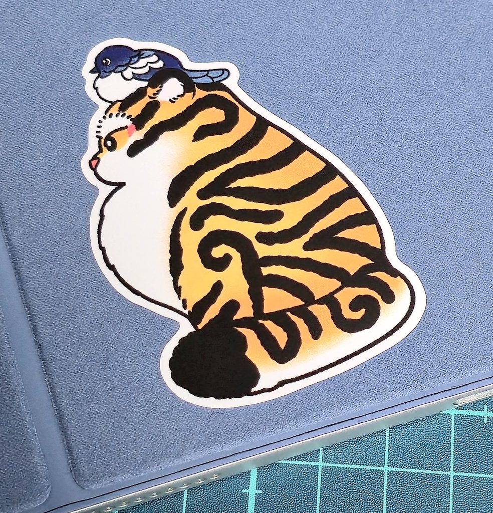 털찐호작도 스티커🐯🐦‍⬛