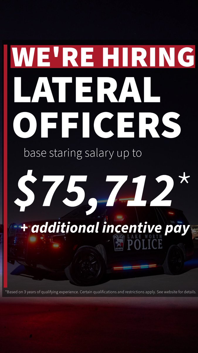 LWPD_CHIEF's tweet image. I’ll be the first to admit that we’re not the right department for everyone, but if you truly want to make a difference without having to jump through bureaucratic hoops, we may be a great fit for you!
Here, you’ll enjoy: incredible community support, great equipment,…