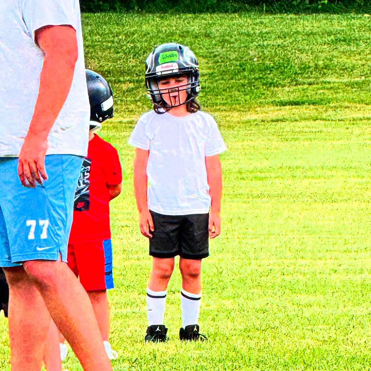 DaFeldster's tweet image. Very excited Dad here. Had his first practice