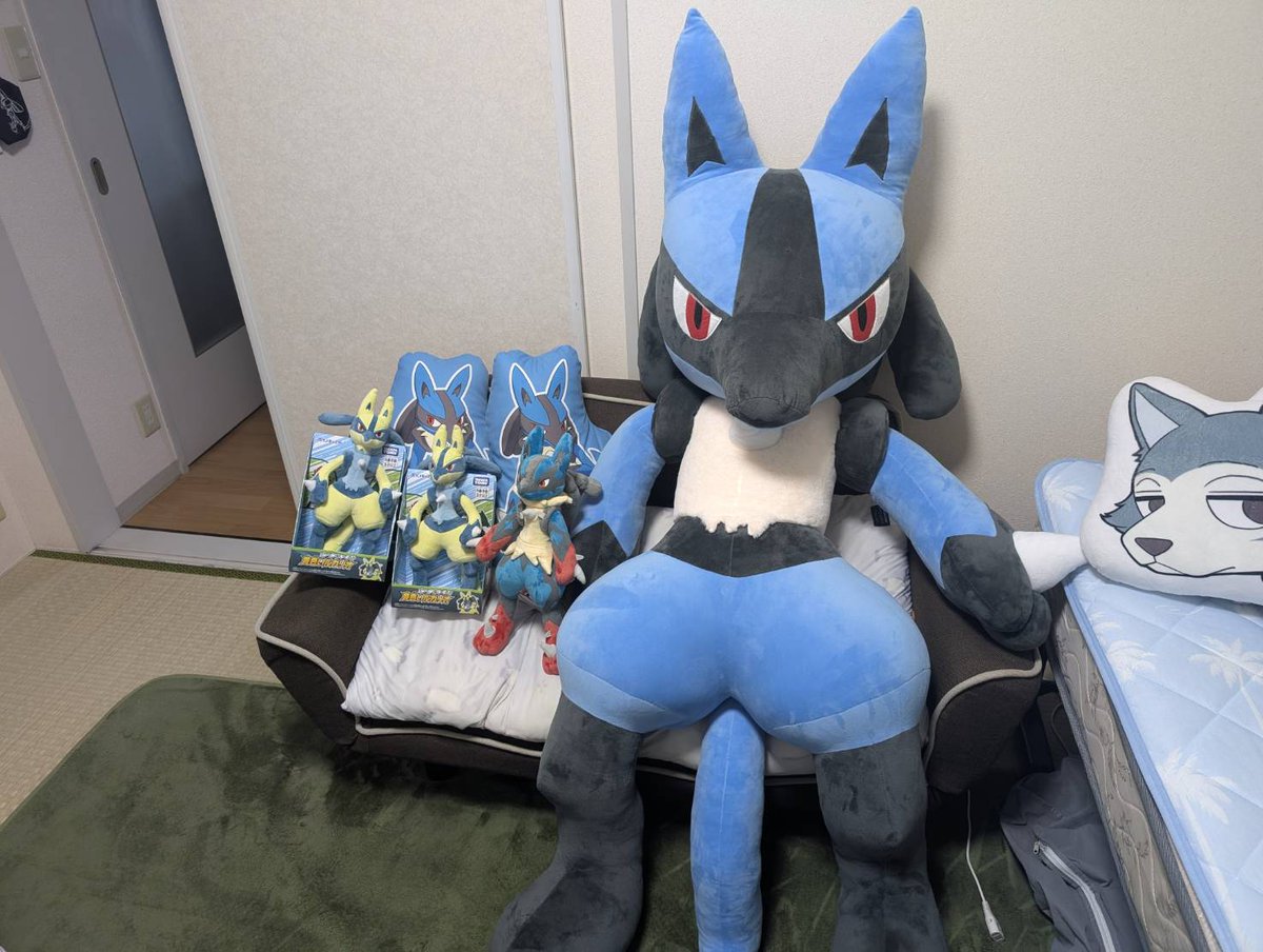 Lio0359's tweet photo. ルカリオ！！20歳のお誕生日おめでとう！！⭐⭐⭐
出会った日から長い時が経ったけど、今も変わらず大好きだよ！🥰
これからもずっと一緒に生きていこうね！
#ルカリオ生誕祭
#ルカリオ生誕祭2025 
#ルカリオ
#Lucario https://t.co/pbI6pO6iIQ