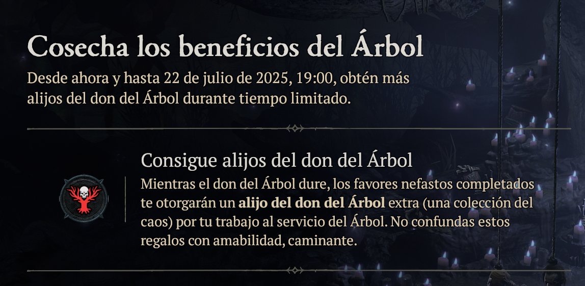 #DiabloIV 
Doble alijo hasta el 22 de Julio
