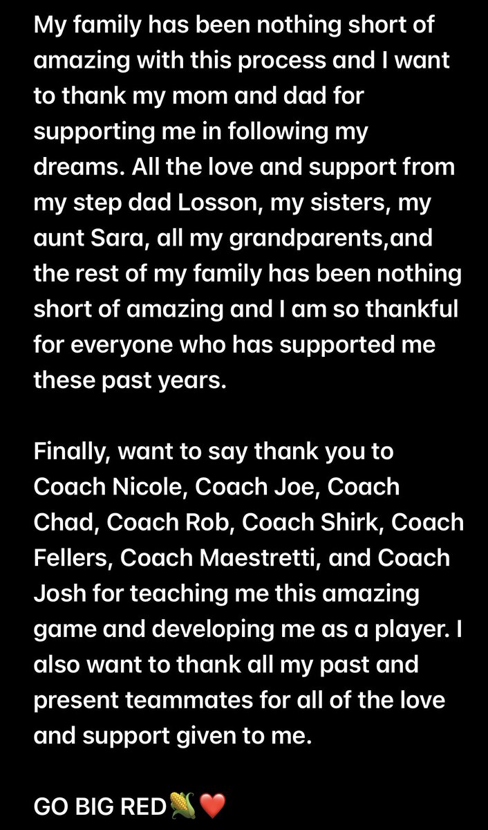 Lucy Thompson (@lucythompson_13) on Twitter photo GO BIG RED🌽❤️
#committed #Huskers #BIG #GBR
<a href="/HuskerSoftball/">Nebraska Softball</a> <a href="/RhondaRevelle/">Rhonda Revelle</a> <a href="/liv_ferrell39/">Olivia Ferrell</a> <a href="/lorisippel/">Lori Sippel</a> <a href="/cobatbusters06/">Chad Burgess</a> <a href="/18uSmith/">Batbusters 18U National Smith</a> GO BIG RED🌽❤️
#committed #Huskers #BIG #GBR
<a href="/HuskerSoftball/">Nebraska Softball</a> <a href="/RhondaRevelle/">Rhonda Revelle</a> <a href="/liv_ferrell39/">Olivia Ferrell</a> <a href="/lorisippel/">Lori Sippel</a> <a href="/cobatbusters06/">Chad Burgess</a> <a href="/18uSmith/">Batbusters 18U National Smith</a>