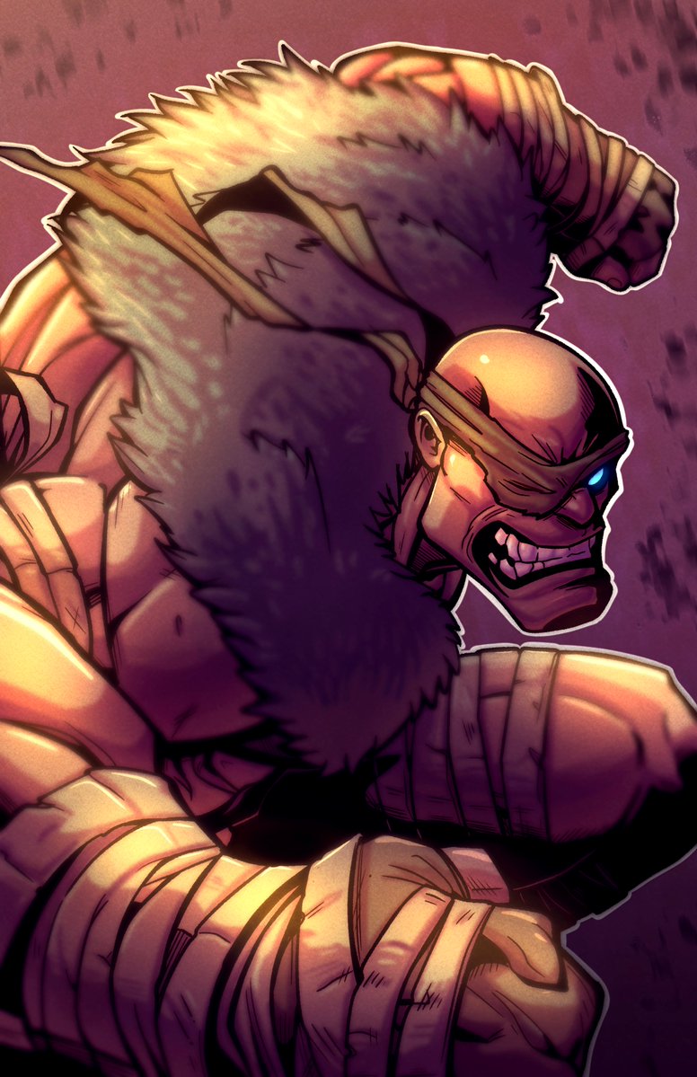 Kfastexpress's tweet image. Here comes a new challenger! Sagat - Street Fighter 6 design.